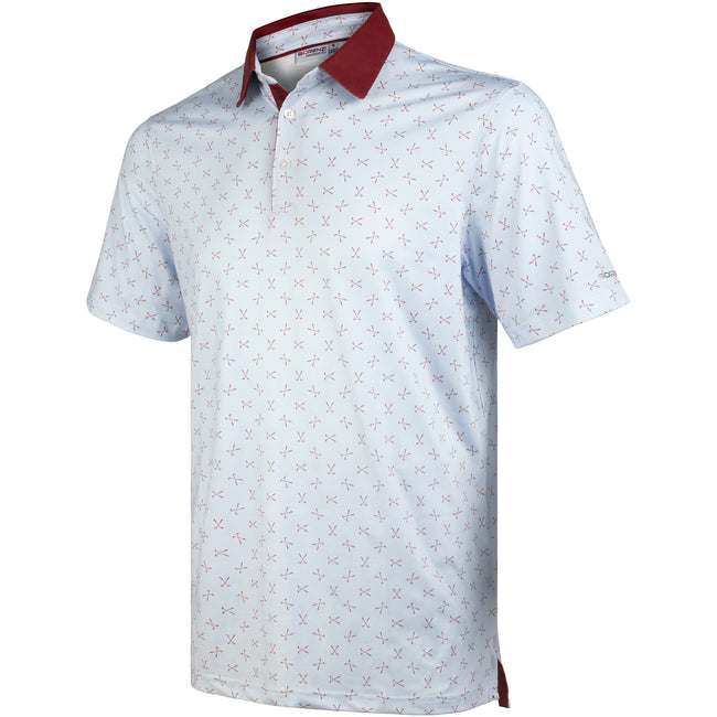 Gray Golf Club 01 Performance Polo Golf Shirts for Men Hover Image