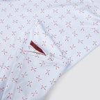Burgundy Classic Print Men’s Performance Golf Polo