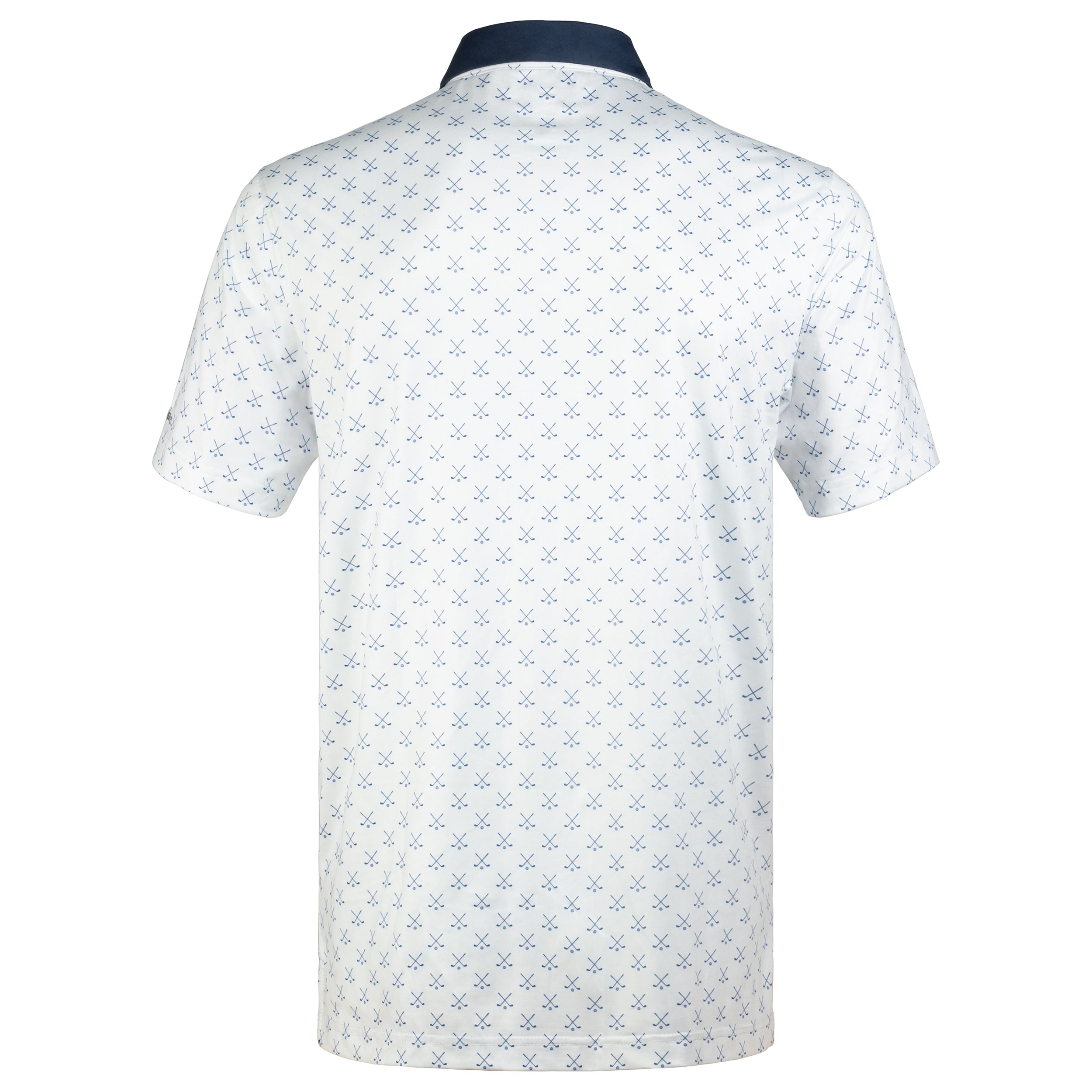 White Golf Club 02 Performance Polo Golf Shirts for Men