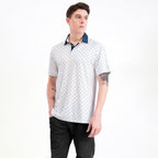 White Golf Club 02 Performance Polo Golf Shirts for Men