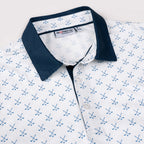 White Golf Club 02 Performance Polo Golf Shirts for Men