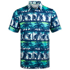 Blue Bigfoot Palms Men’s Performance Golf Polo