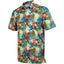 Funny Bigfoot Floral Tropical Golf Polo Shirt for Men