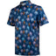Navy Bigfoot Floral Tropical Golf Polo Shirt for Men