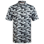 Black Whaile Tail Men’s Performance Golf Polo