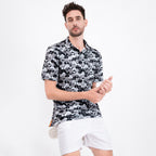 Black Whaile Tail Men’s Performance Golf Polo