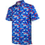 Blue Whaile Tail Men’s Performance Golf Polo