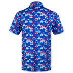 Blue Whaile Tail Men’s Performance Golf Polo