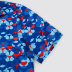 Blue Whaile Tail Men’s Performance Golf Polo