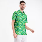 Green Whaile Tail Men’s Performance Golf Polo