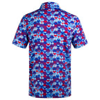 Purple Whaile Tail Men’s Performance Golf Polo