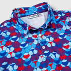 Purple Whaile Tail Men’s Performance Golf Polo