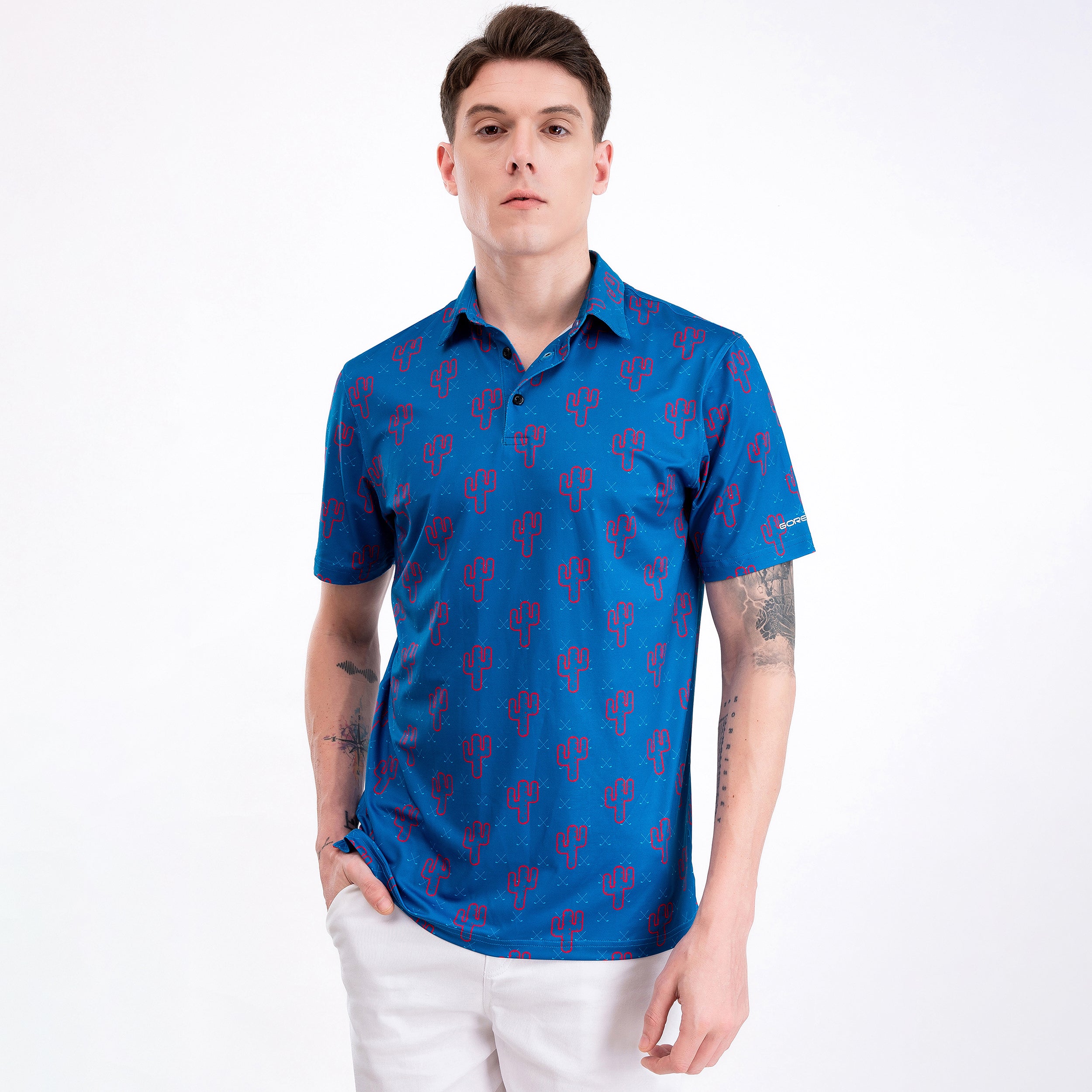 Blue Cactus Men’s Performance Golf Polo