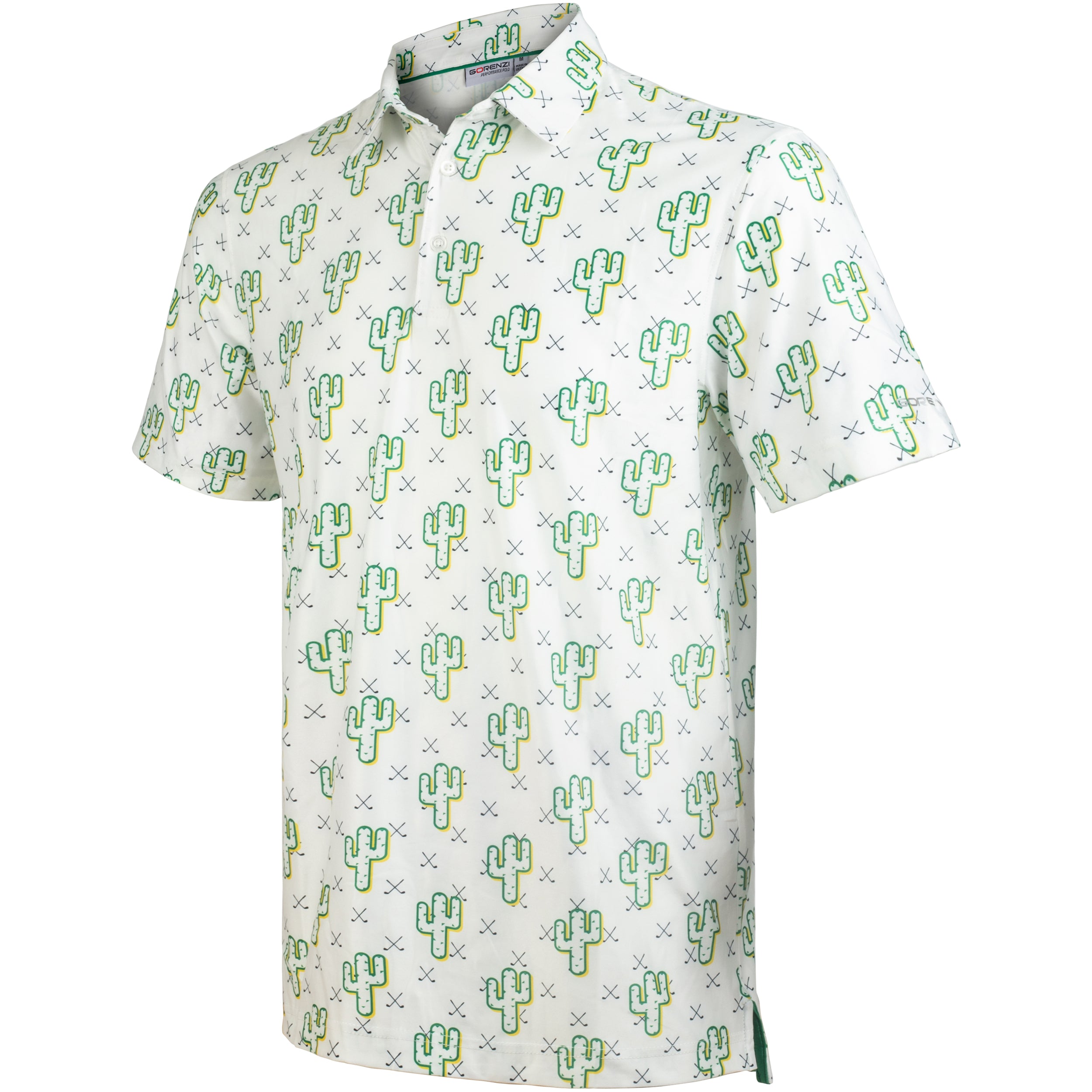 White Cactus Men’s Performance Golf Polo