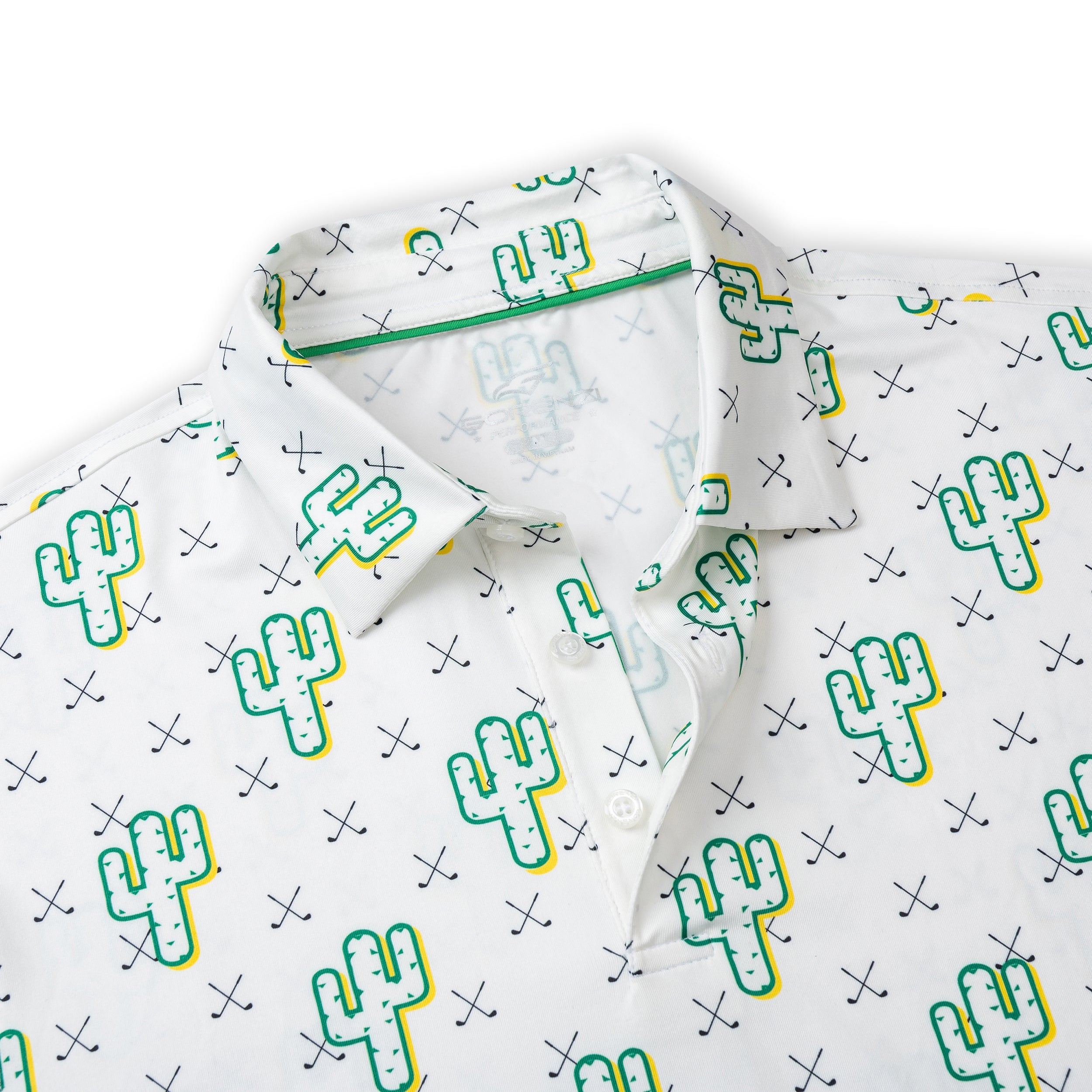 White Cactus Men’s Performance Golf Polo