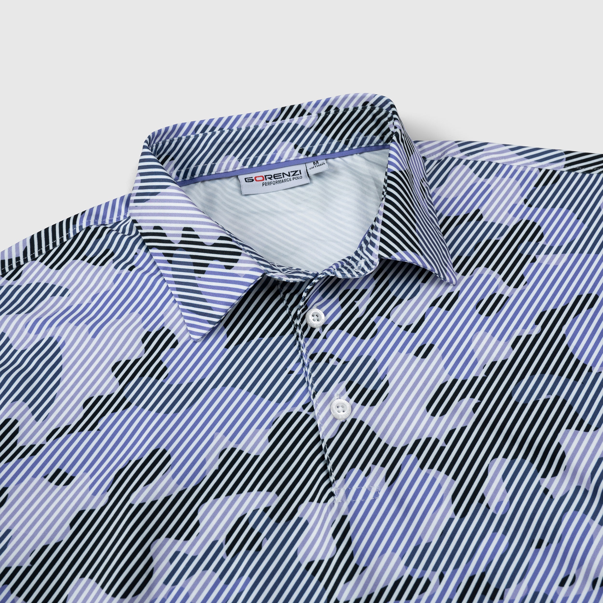 Purple Camo Men’s Performance Golf Polo