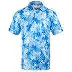 Blue Camouflage Men’s Performance Golf Polo