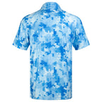 Blue Camouflage Men’s Performance Golf Polo