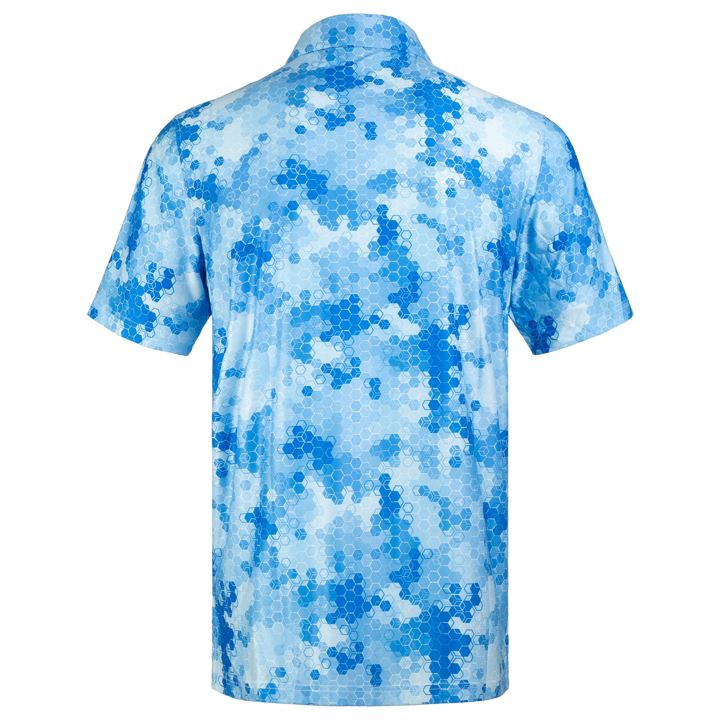 Blue Camouflage Men’s Performance Golf Polo