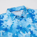 Blue Camouflage Men’s Performance Golf Polo