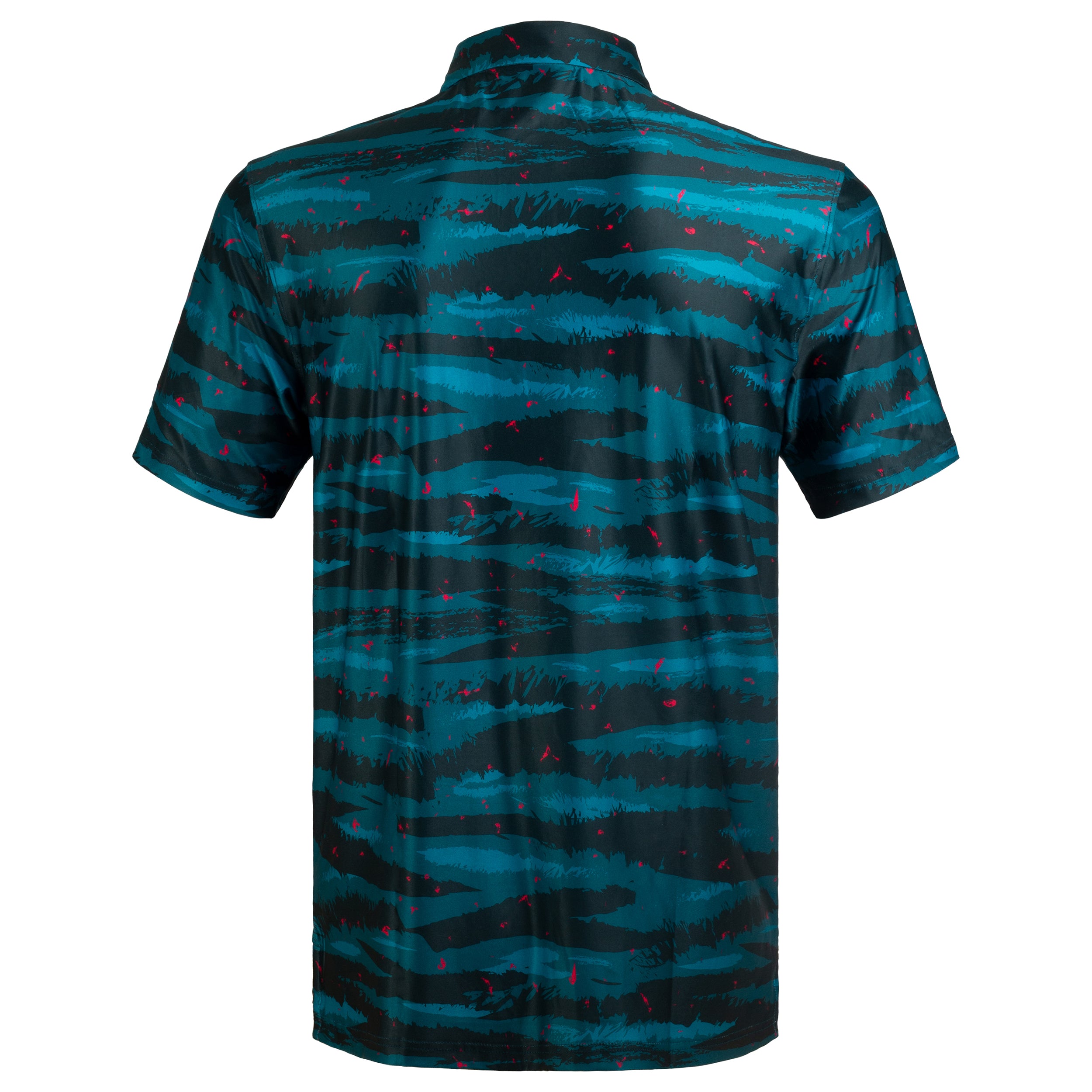 Green Tiger Camo Men’s Performance Golf Polo
