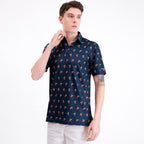 Navy Cocktail Funny Golf Polo Shirt for Men