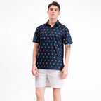 Navy Cocktail Funny Golf Polo Shirt for Men