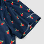 Navy Cocktail Funny Golf Polo Shirt for Men