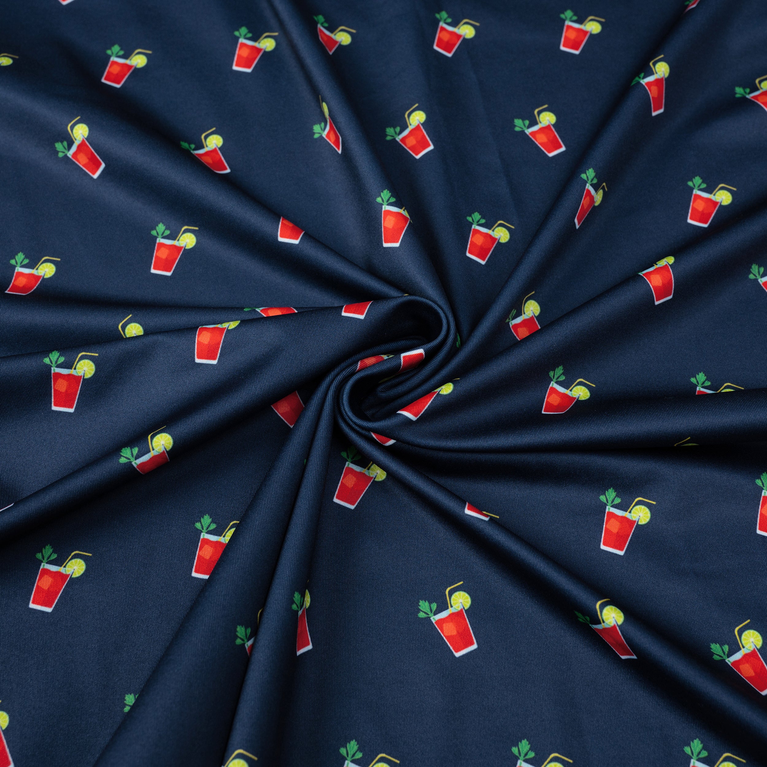 Navy Cocktail Funny Golf Polo Shirt for Men