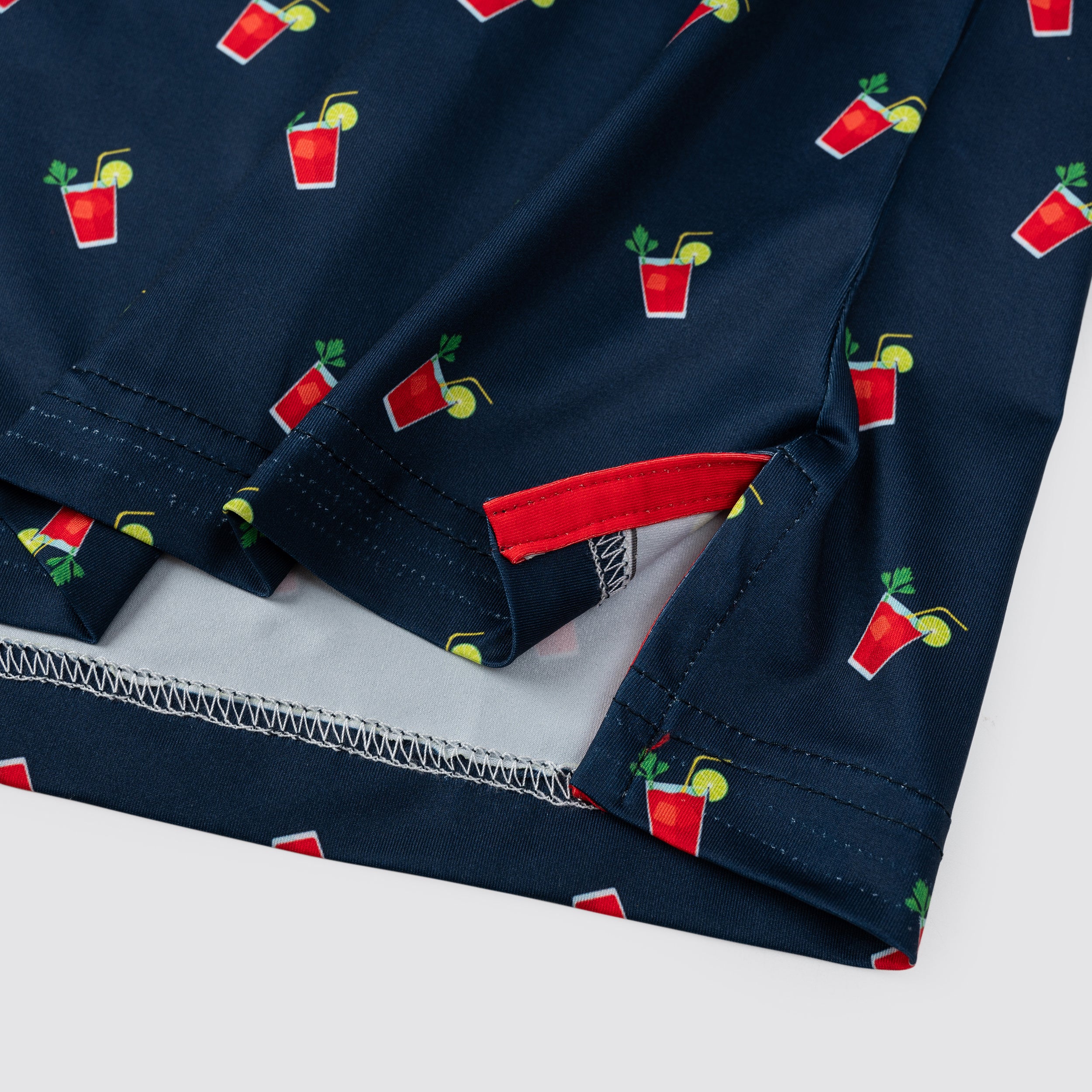 Navy Cocktail Funny Golf Polo Shirt for Men