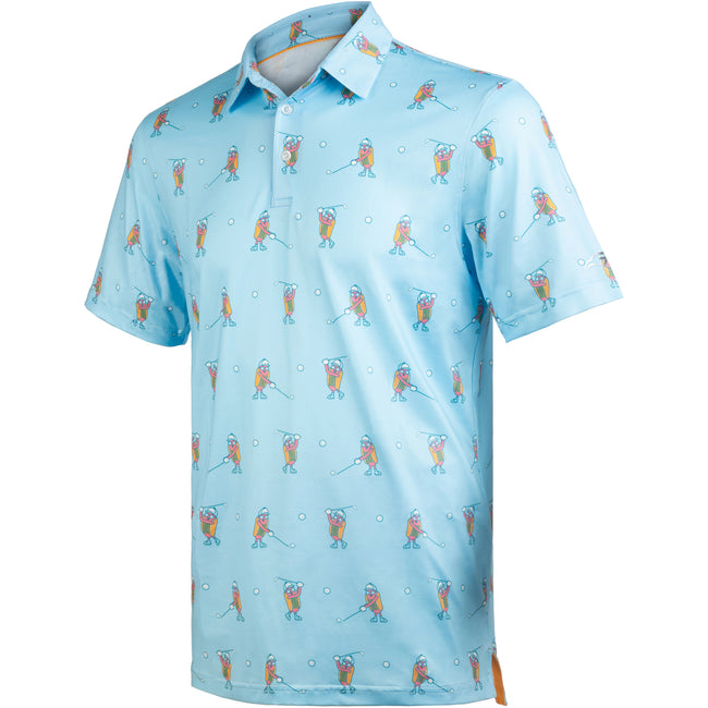 Hot Dog Golf Swing Funny Golf Polo Shirt for Men Hover Image