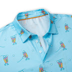 Golfing Hot Dog Men’s Performance Golf Polo