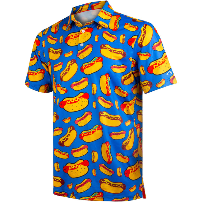 Hot Dog Funny Golf Polo Shirt for Men Hover Image