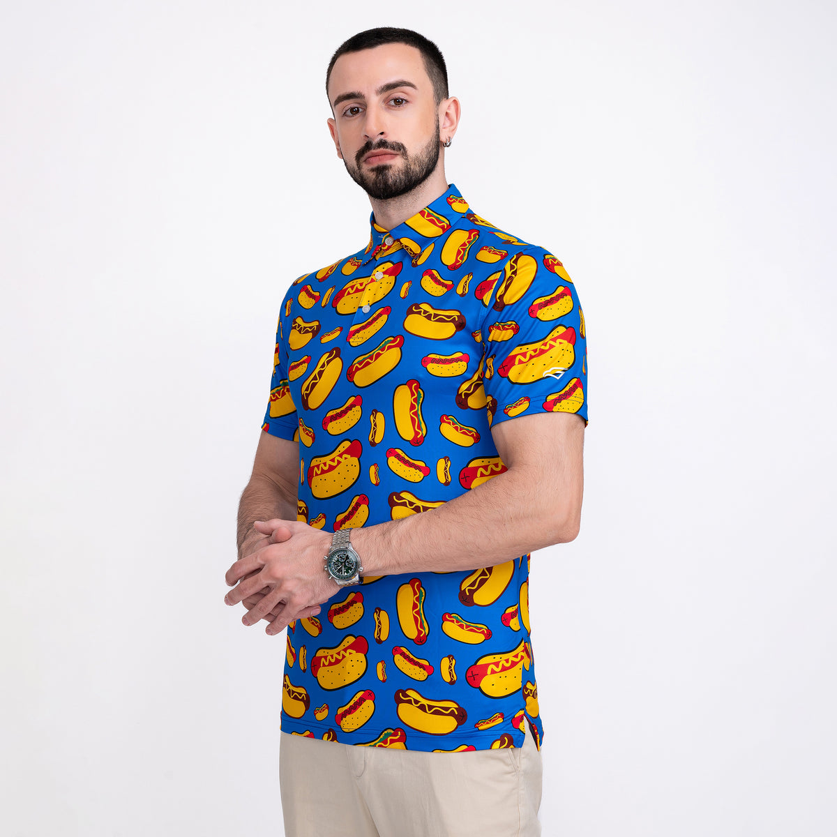Classic Hot Dog Men’s Performance Golf Polo