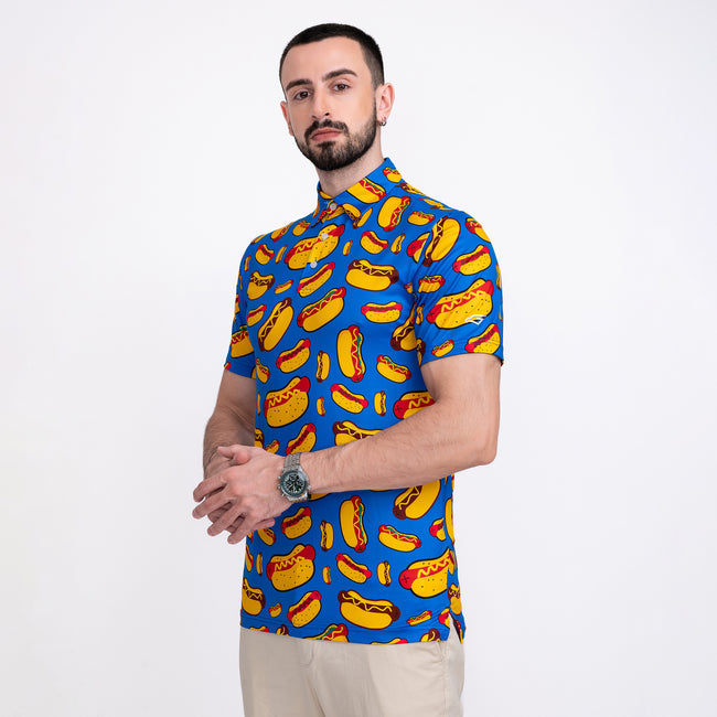 Hot Dog Funny Golf Polo Shirt for Men Main Image