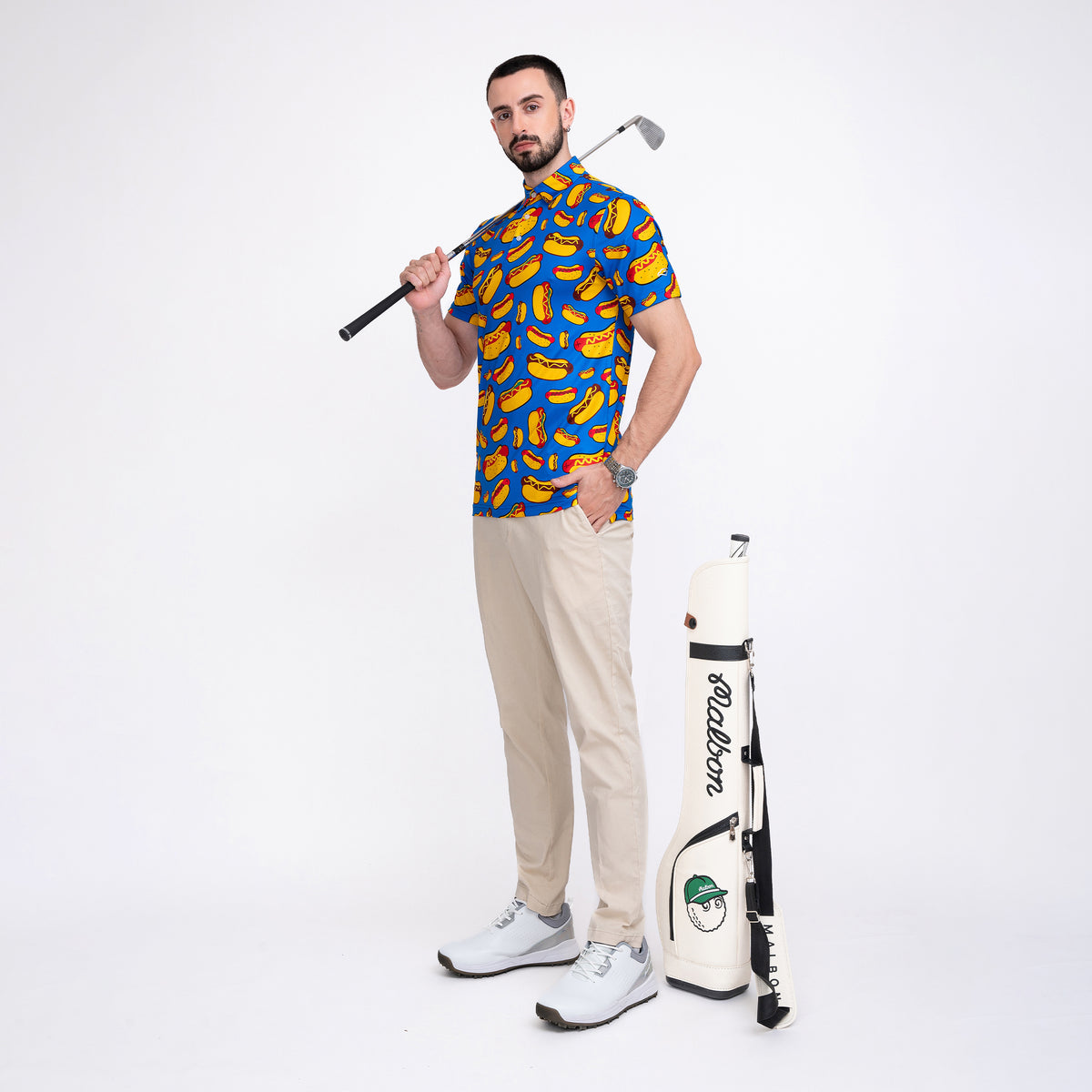 Classic Hot Dog Men’s Performance Golf Polo
