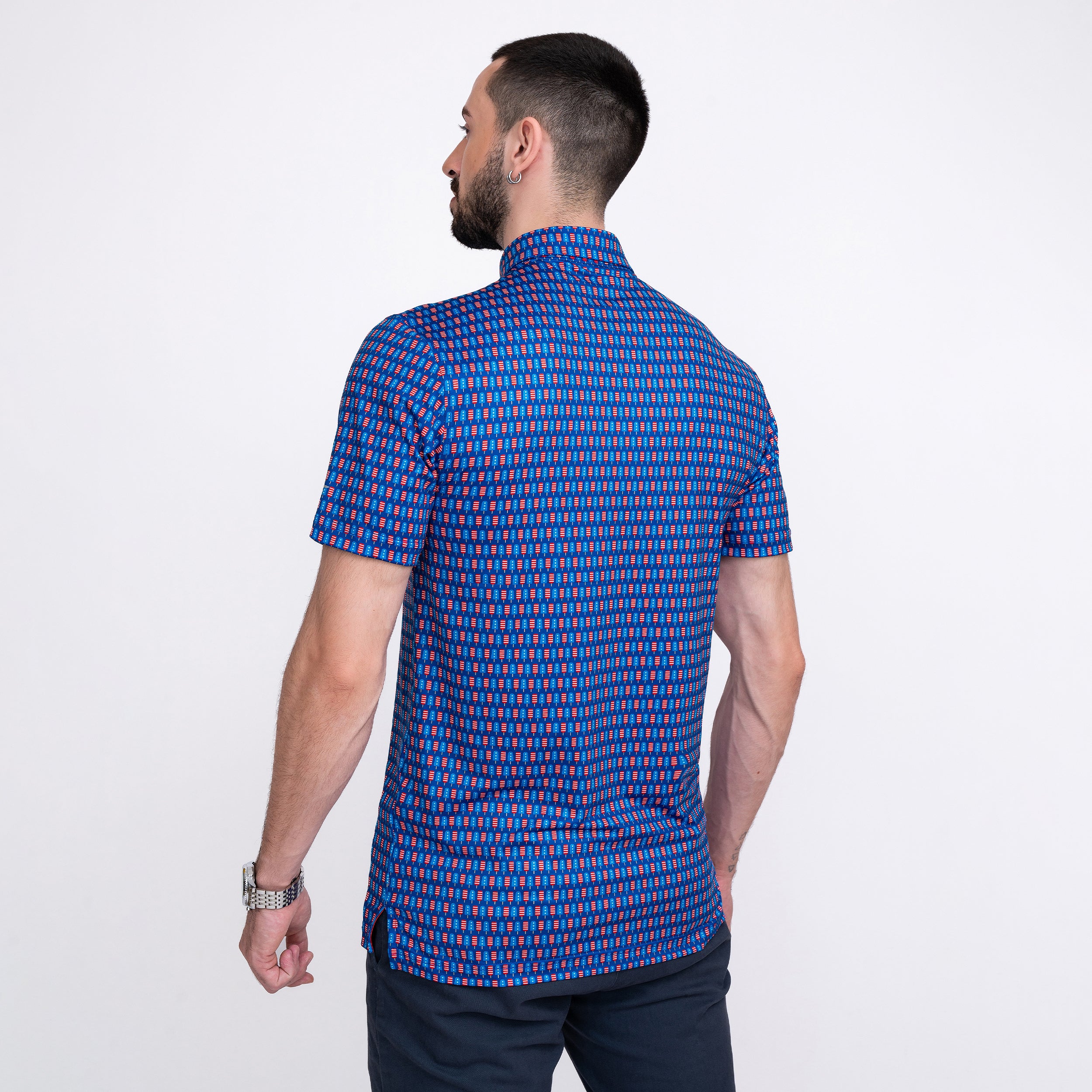Patriotic Popsicle Men’s Performance Golf Polo