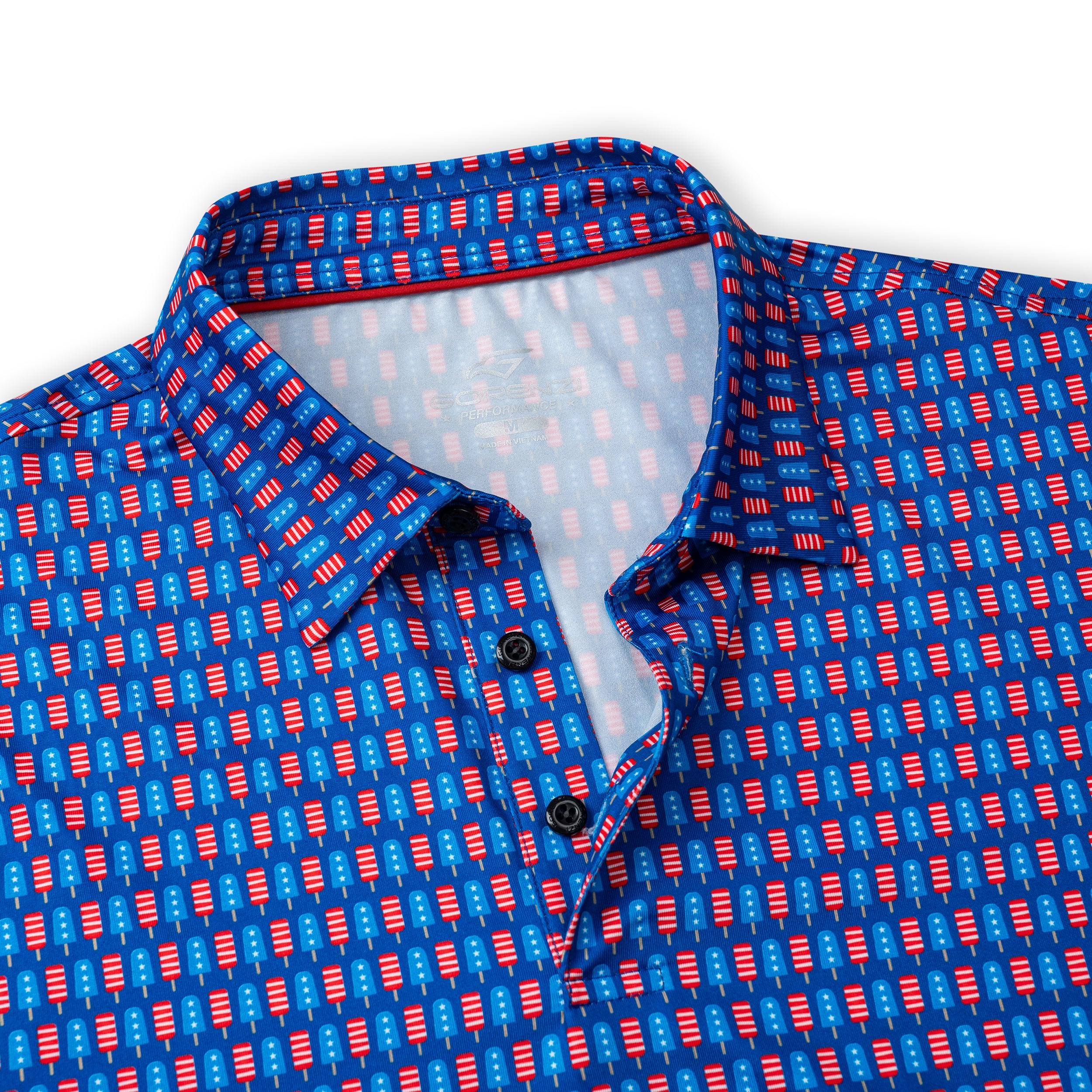 Patriotic Popsicle Men’s Performance Golf Polo