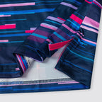 Navy Pink Speed Stripe Men’s Performance Golf Polo