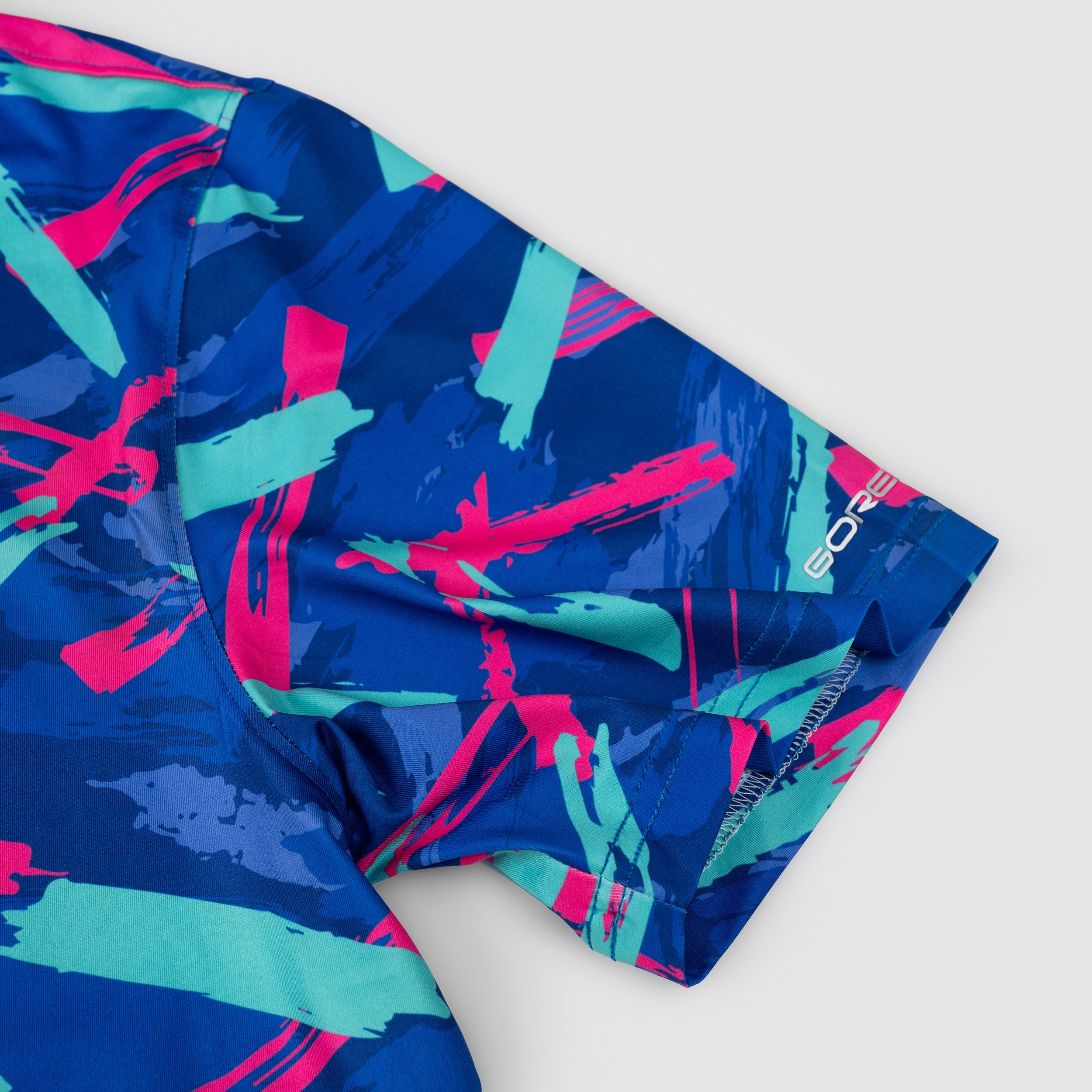 Blue Paint Smear Golf Polo Shirt for Men