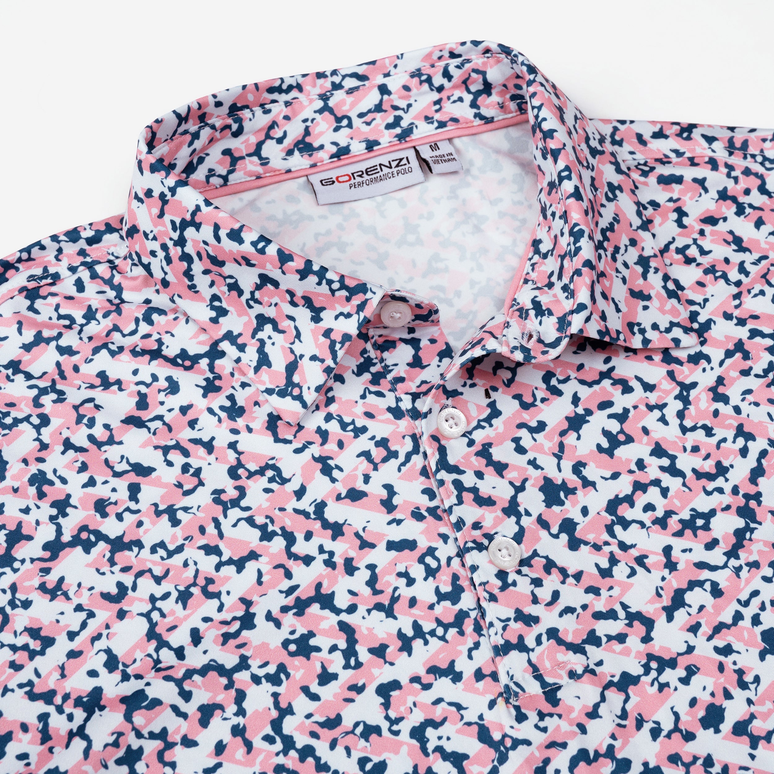 Paint Ripple Camouflage Golf Polo Shirt for Men