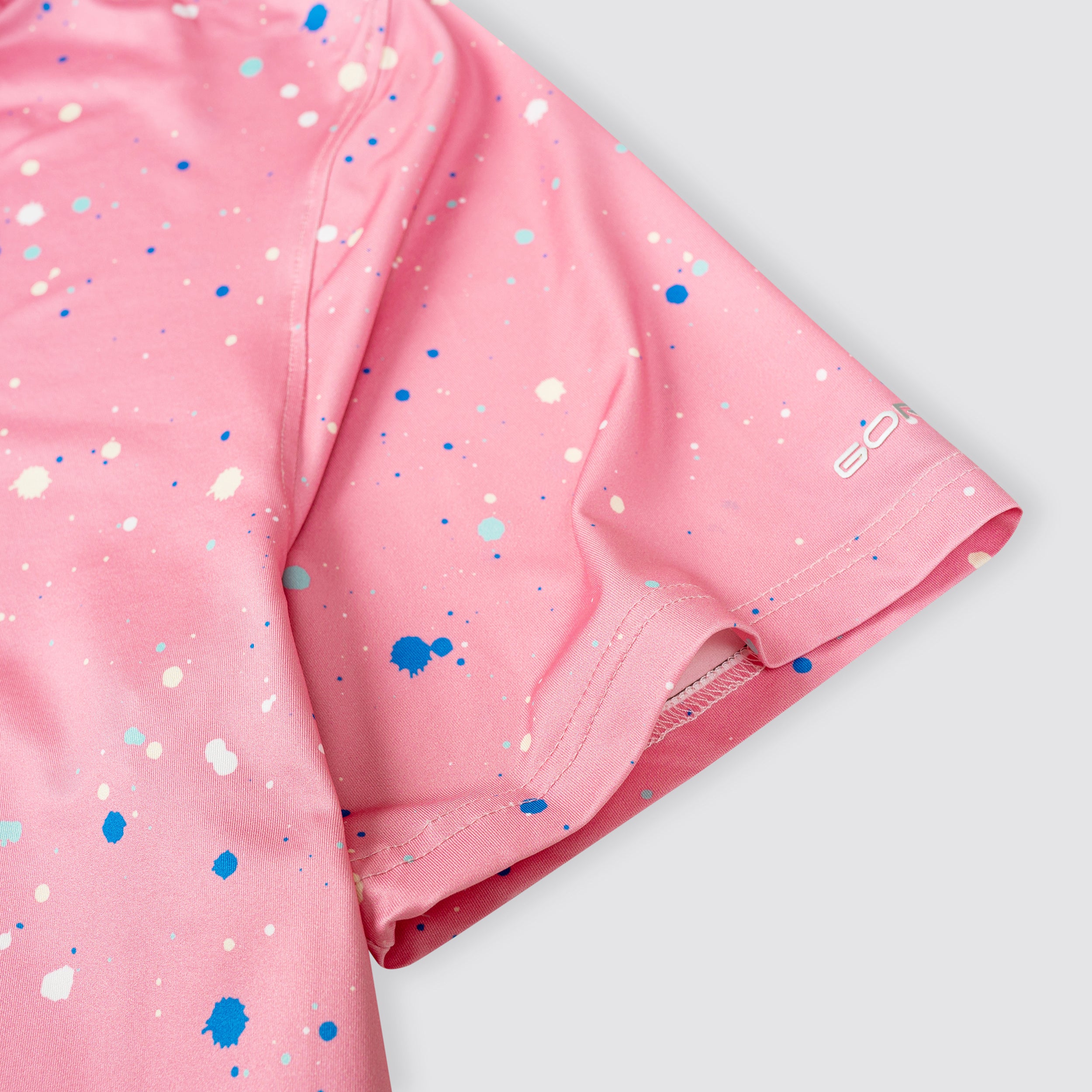 Pink Paint Flakes Golf Polo Shirt for Men