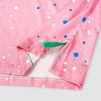 Pink Paint Flakes Golf Polo Shirt for Men