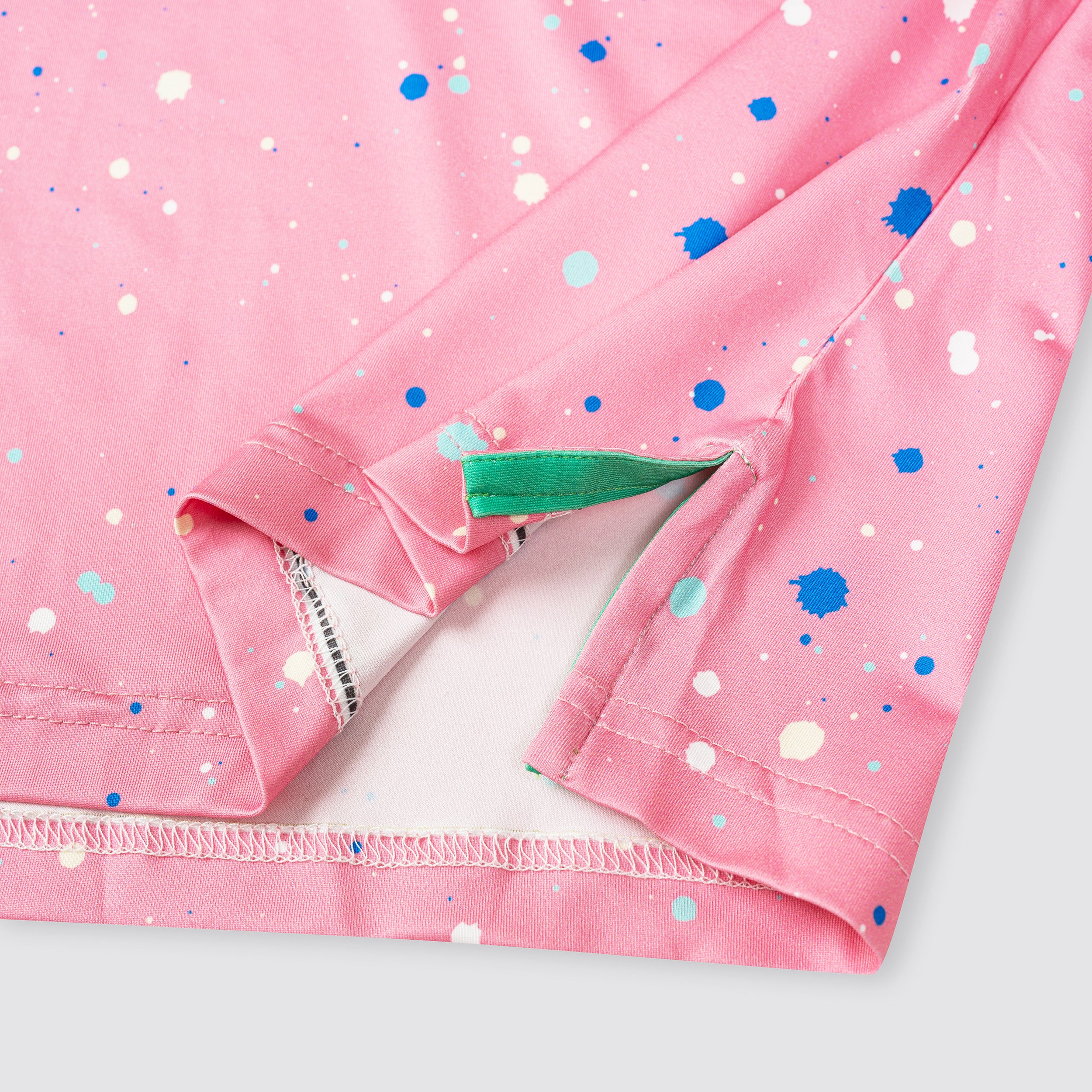 Pink Paint Flakes Golf Polo Shirt for Men