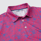 Magenta Paisley Men’s Performance Golf Polo