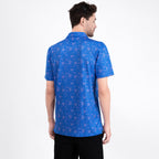 Royal Blue Paisley Men’s Performance Golf Polo