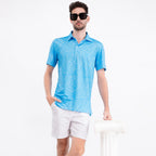 Ocean Blue Sea Life Men’s Performance Golf Polo