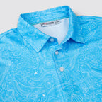Ocean Blue Sea Life Men’s Performance Golf Polo