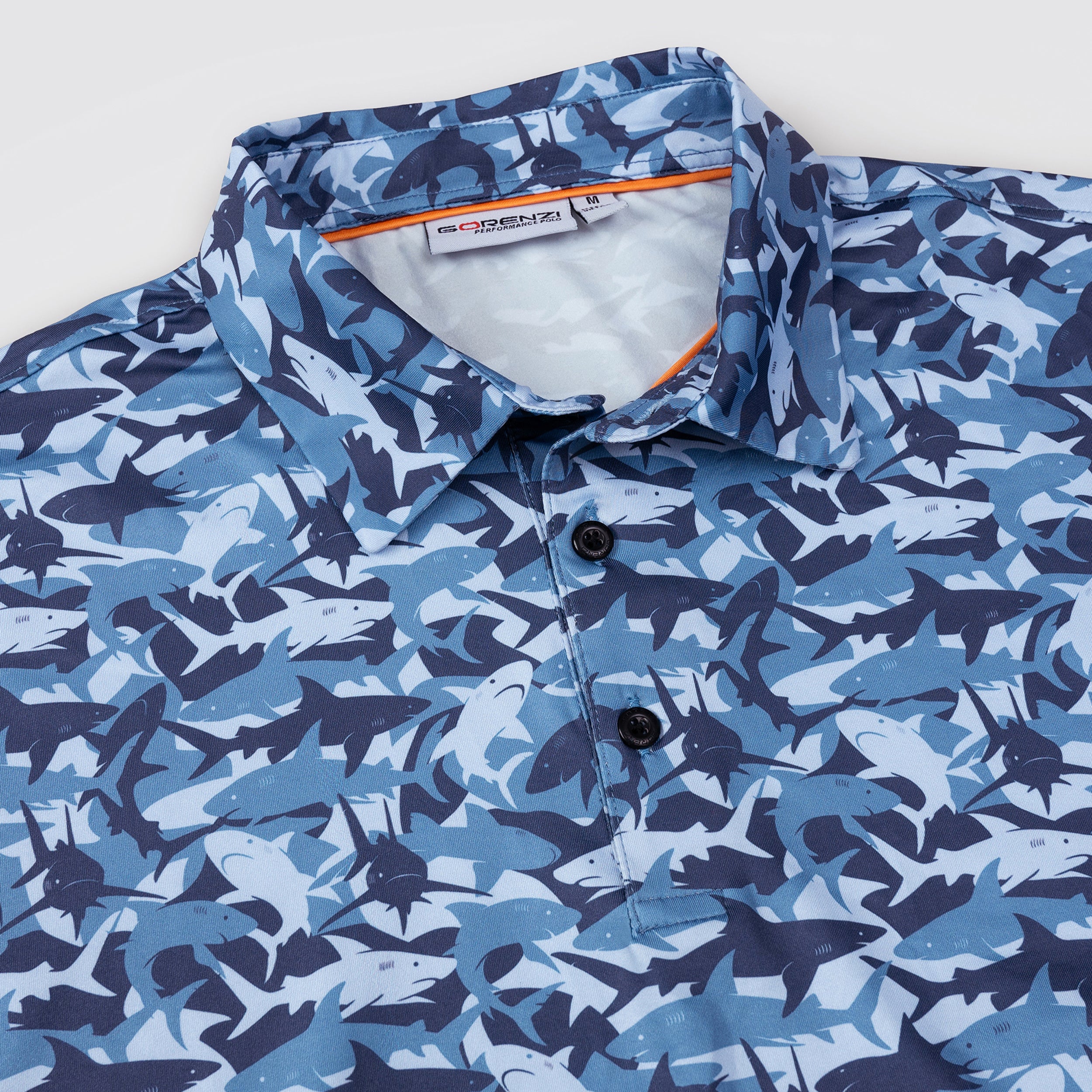 Shark Camo Men’s Performance Golf Polo