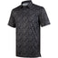 Black Tropical Floral Men’s Performance Golf Polo